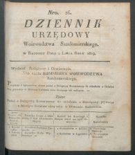 dziennik urzedowy woj.sandomierskiego 1819-26-00001